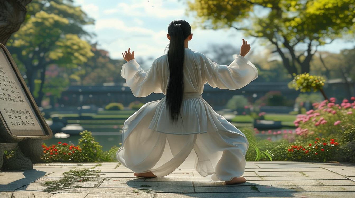 太极养生舞背面动作教学，如何正确练习？-图2