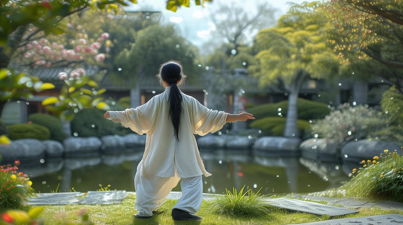 太极养生舞背面动作教学，如何正确练习？-图3