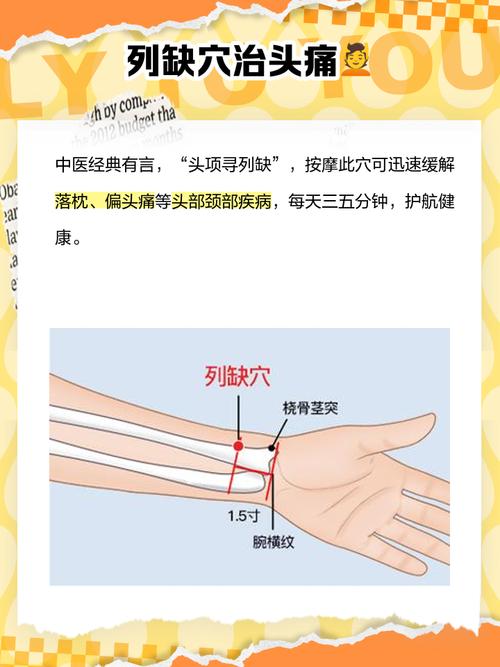 列缺穴 穴位密码