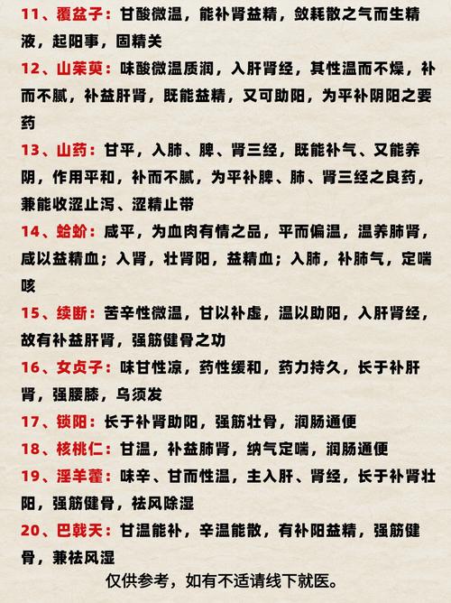 老中医治疗肾虚中药方