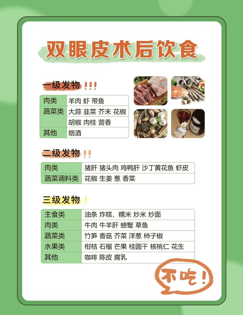 刚割完双眼皮饮食注意什么