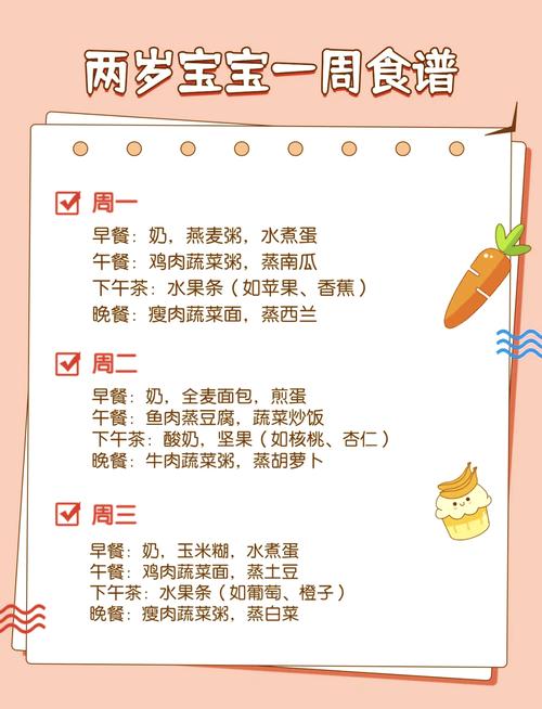 两岁宝宝一天的饮食安排表
