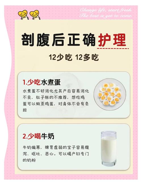 剖腹产后的饮食与注意事项