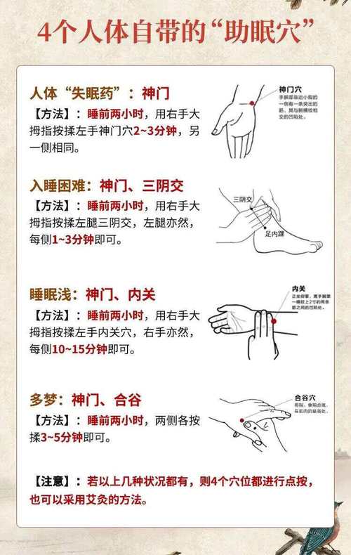 治疗失眠按摩哪些穴位
