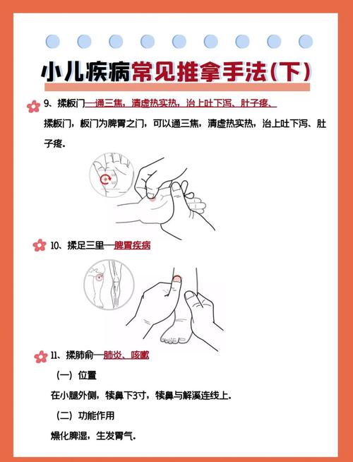 小儿推拿常用穴位歌诀