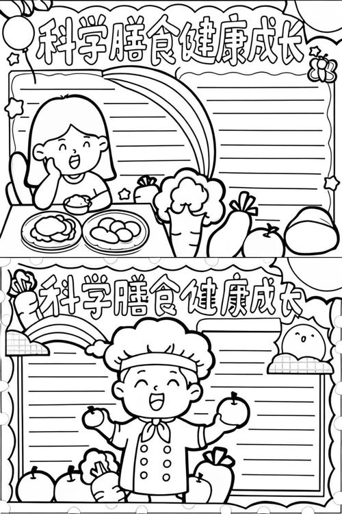 三年级饮食与健康手抄报