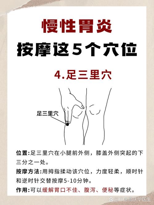 按摩哪个穴位治疗胃酸