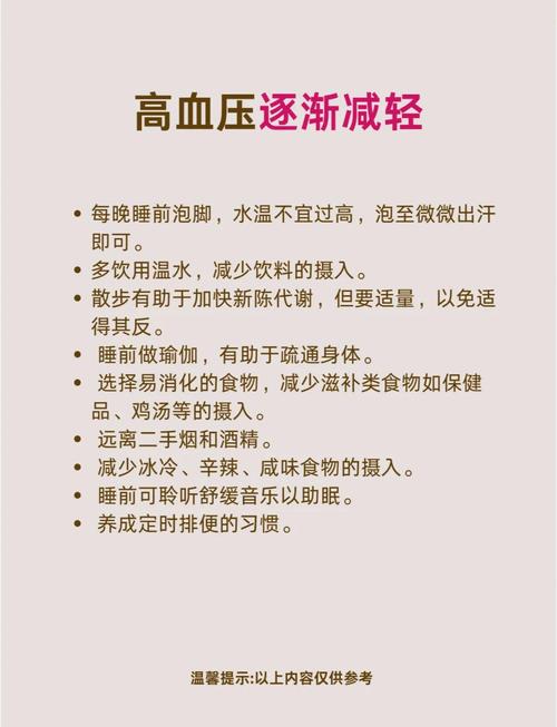 高血压的治疗与饮食禁忌