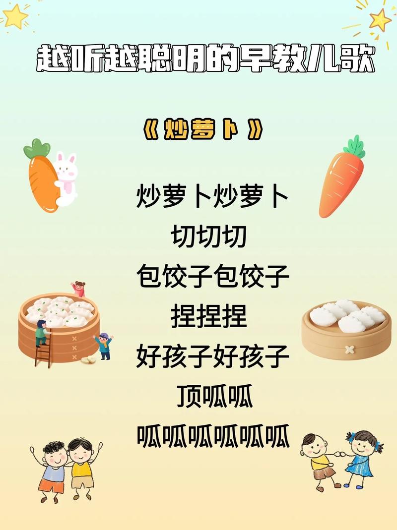 亲子饮食营养饮食儿歌