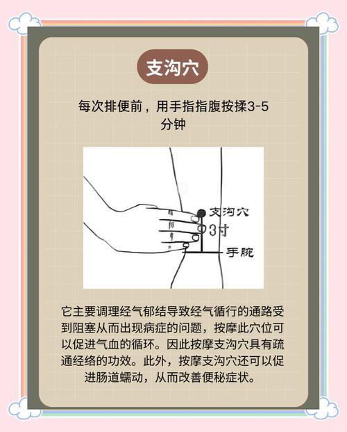 按摩什么穴位促进排便