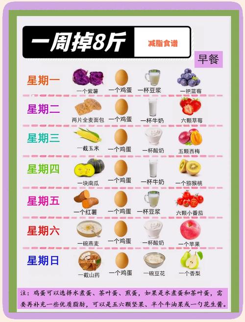 健身房减肥饮食计划表