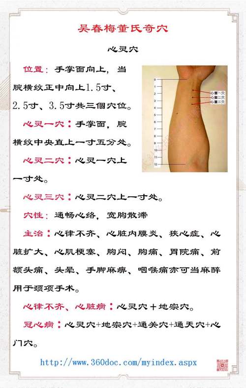 窦性心律按摩哪个穴位