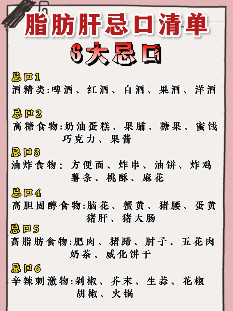 中度脂肪肝的饮食宜忌