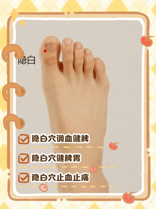 隐白穴位位置图及功效