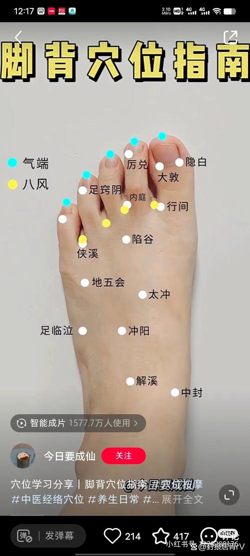 脚背麻木按什么穴位