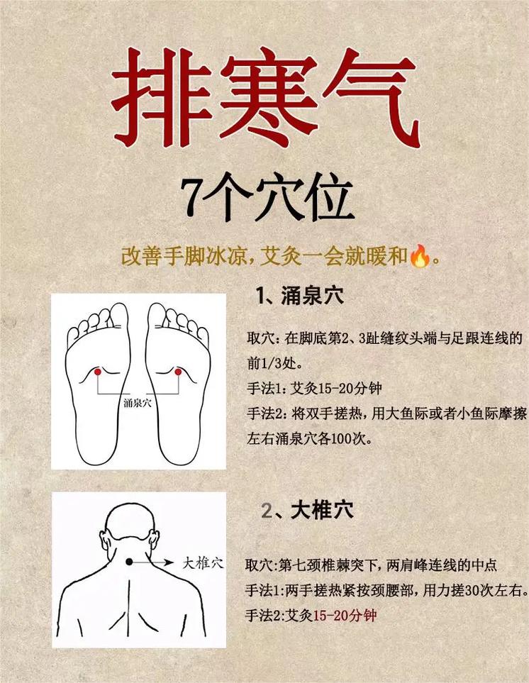 受寒按什么穴位驱寒