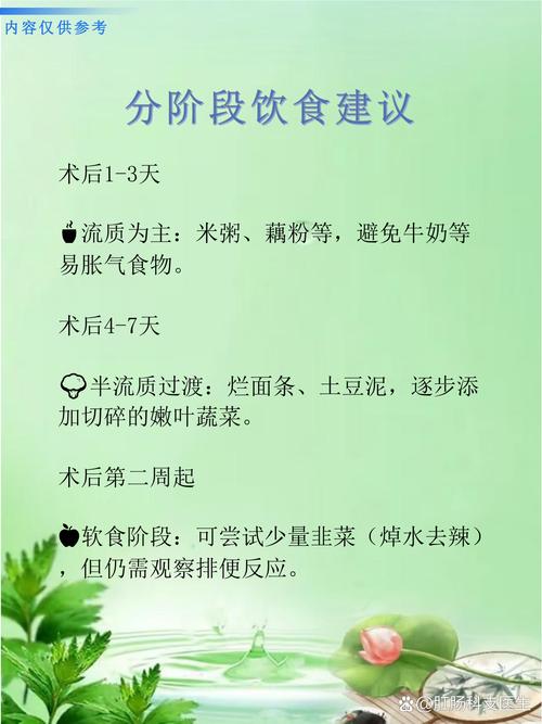 混合痔传统手术后饮食