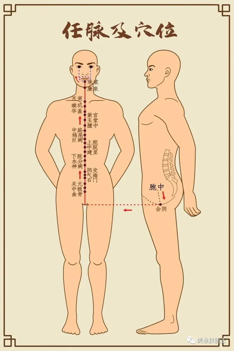 男性穴位按摩保健图