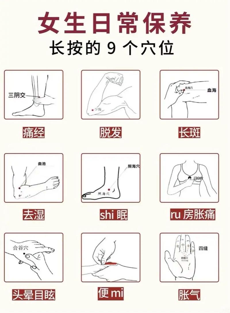 经常按摩的几个穴位