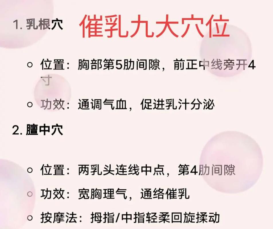 按摩什么穴位下奶图